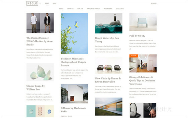 新闻类网页设计的十大Style