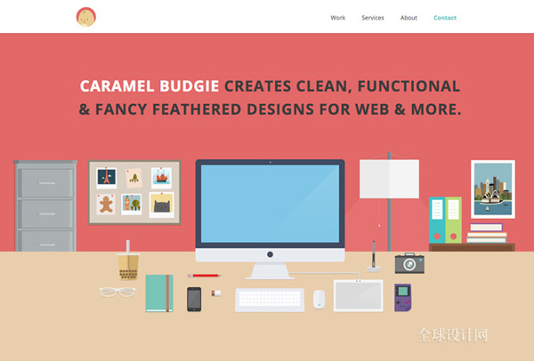 扁平化UI网站设计作品欣赏