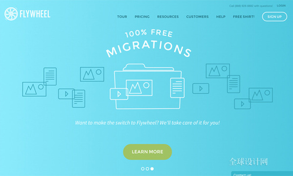 扁平化UI网站设计作品欣赏